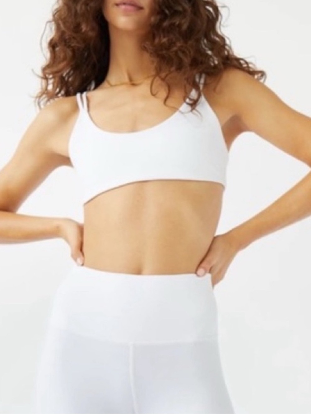 Aritzia TNA TNASLICK™ Alesio Bra – White (Size M) - Picture 4 of 8